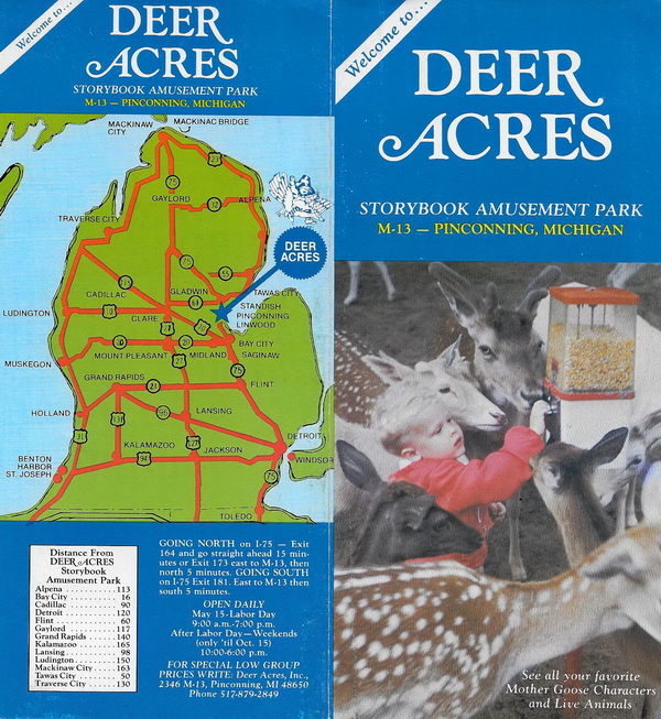 Deer Acres Storybook Amusement Park - OLD BROCHURE 1